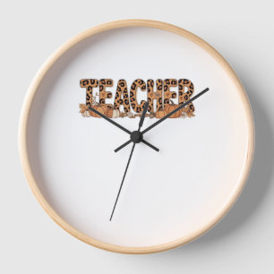 teacher Oversized T-Shirt Clock
