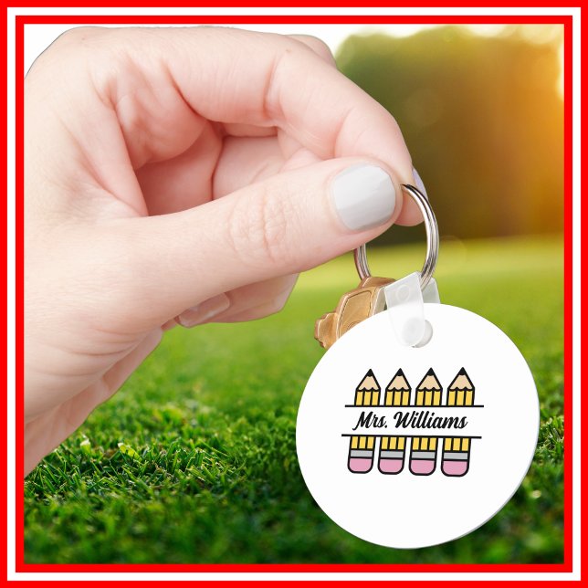 Teacher Pencil Back To School Appreciation Key Ring (Creator Uploaded)