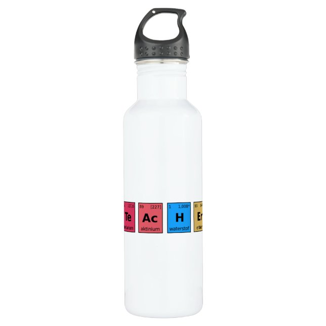 Teacher Periodic Table 710 Ml Water Bottle (Front)