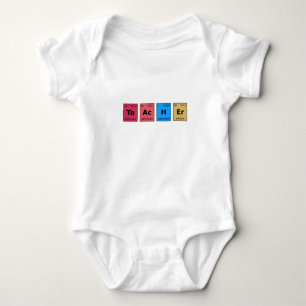 Teacher Periodic Table Baby Bodysuit