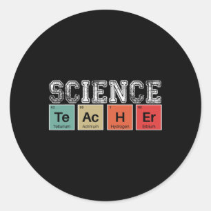 Teacher Periodic Table Back To School Teachers Classic Round Sticker