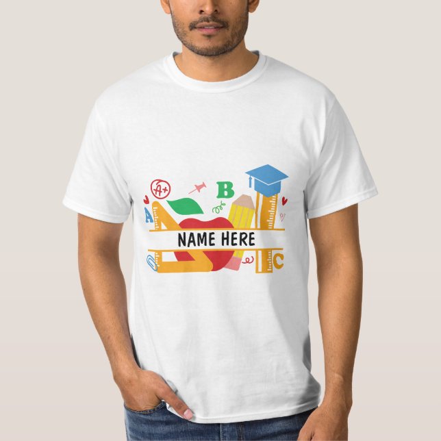 Teacher Personalised Gift T-Shirt (Front)