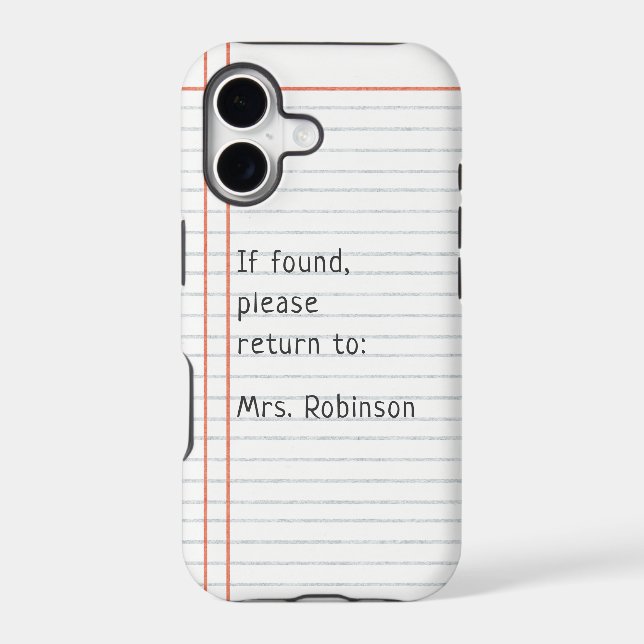 Teacher Personalised Name (Back)