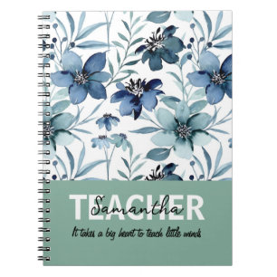 Teacher Personalised Name Phrase Notebook Gift