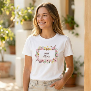 Teacher Personalised Name School Shirt Gift