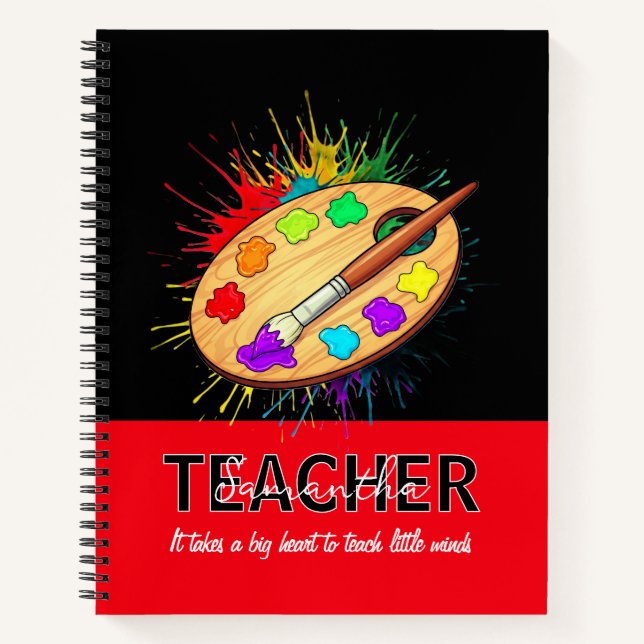 Teacher Personalized Name Phrase Notebook Gift (Front)