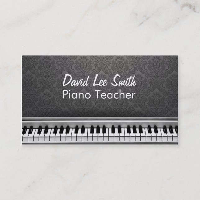 Teacher piano business card (Front)