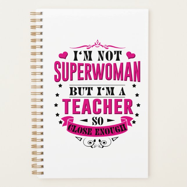 Teacher Planner Book Weekly Funny Birthday Gifts (Front)