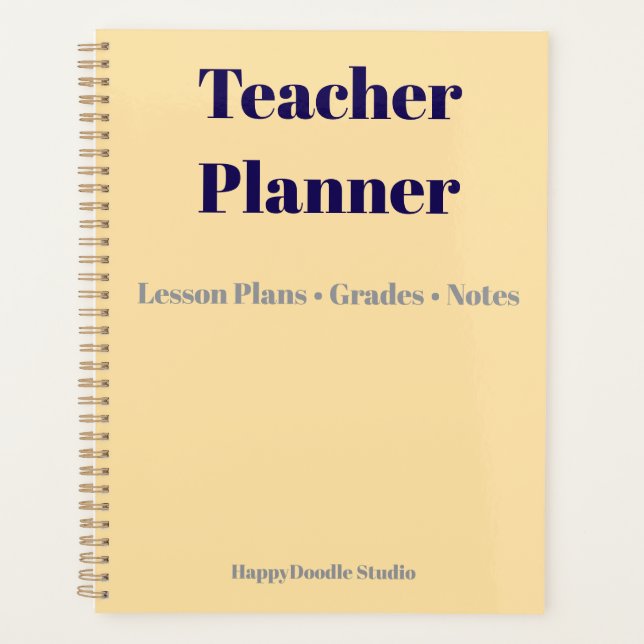 Teacher Planner | Lesson Plans, Grades & Classroom (Front)
