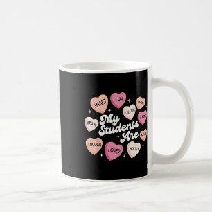 Teacher Positive Affirmations Valentine Candy Hear Coffee Mug
