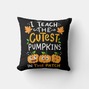 Teacher Pre-K Teacher Kindergarten Halloween Cushion