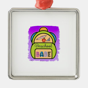 Teacher Preschool Babe Metal Tree Decoration