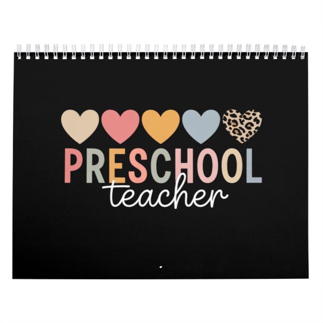 Teacher Preschool Back to School  Calendar (Cover)