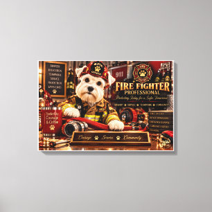 Teacher Professional Cat Classroom Canvas Wall Art