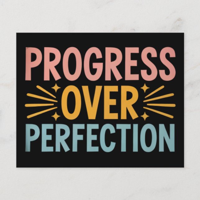 Teacher Progress Over Perfection Back to School  Flyer (Front)