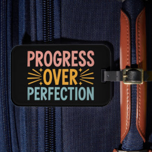 Teacher Progress Over Perfection Back to School Luggage Tag