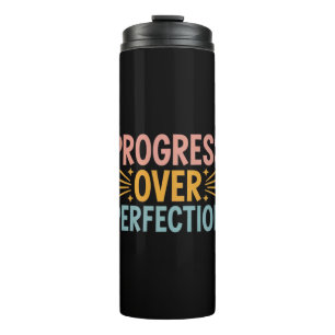 Teacher Progress Over Perfection Back to School Thermal Tumbler