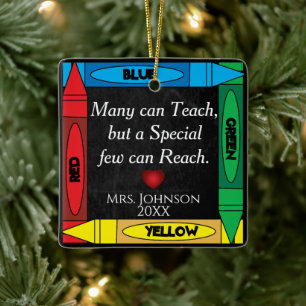 Teacher Quote #2 - Personalise Ceramic Ornament