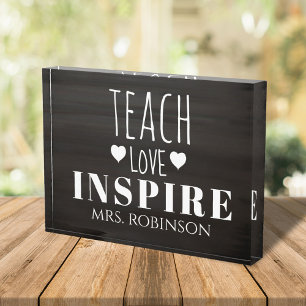 Teacher Quote Personalised Photo Block
