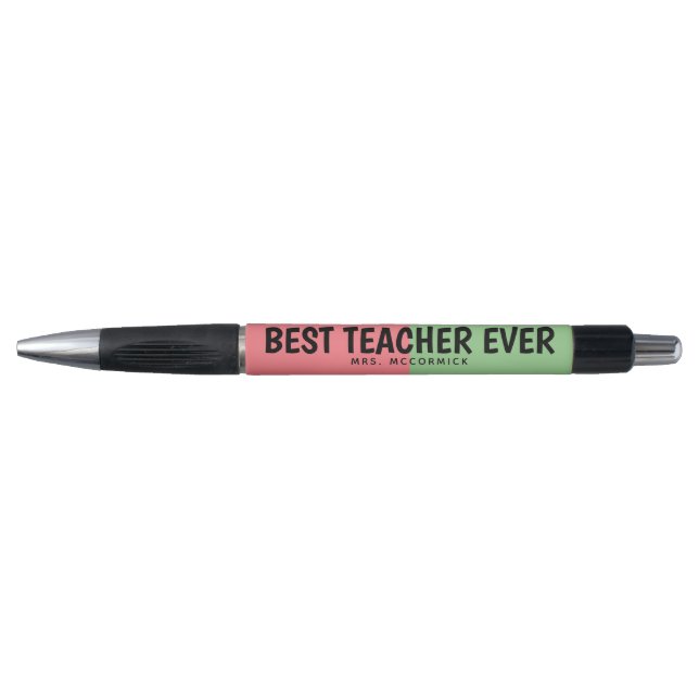Teacher Quote Pink Green Black Classroom Fun (Front)
