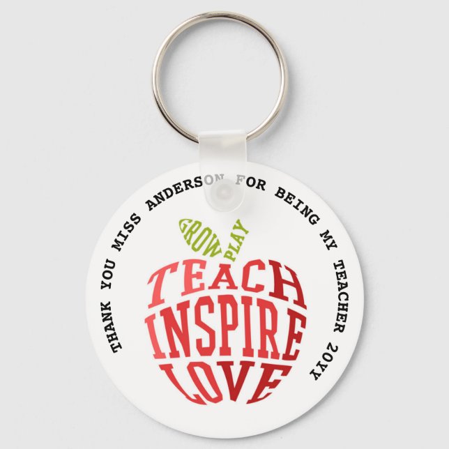 Teacher Quotes Appreciation Retirement Farewell    Key Ring (Front)
