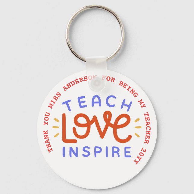 Teacher Quotes Appreciation Retirement Farewell    Key Ring (Front)