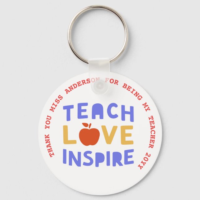 Teacher Quotes Appreciation Retirement Farewell    Key Ring (Front)