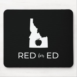 Teacher Red For Ed Idaho Public Education 2 Mouse Mat