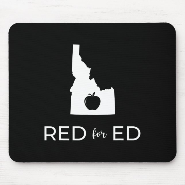 Teacher Red For Ed Idaho Public Education 2  Mouse Mat (Front)