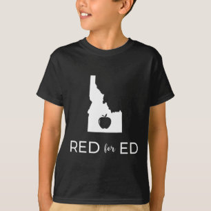 Teacher Red For Ed Idaho Public Education 2  T-Shirt