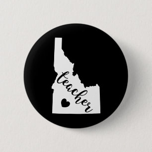Teacher Red For Ed Idaho Public Education 8 6 Cm Round Badge