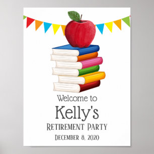 teacher retirement , Apple, welcom sign
