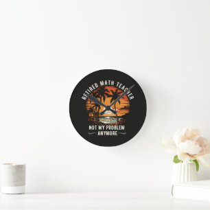 Teacher Retirement Class Of 2026 Teacher's day Round Clock