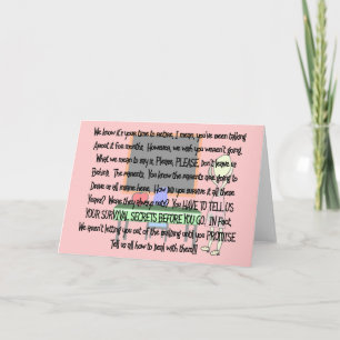 Teacher Retirement "Insane Parents" Story Art Gift Card