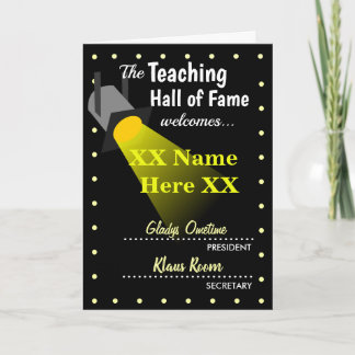 Teacher | Retirement | Joke | Funny | Personalise Holiday Card