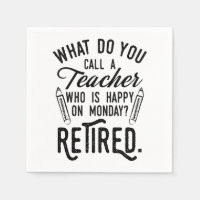Teacher Retirement Principal Retired Typography