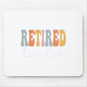 Teacher Retro Groovy Women Happy First Day Of Scho Mouse Mat