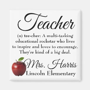 Teacher Rockstar (customisable) Magnet