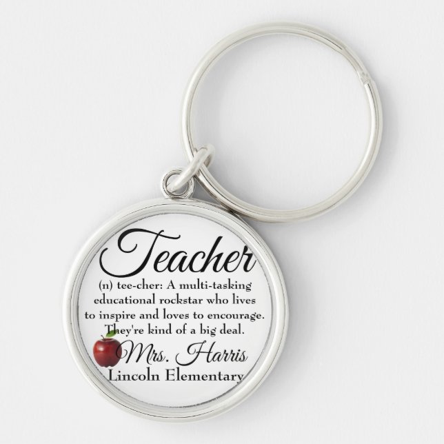 Teacher Rockstar Key Ring (Front)