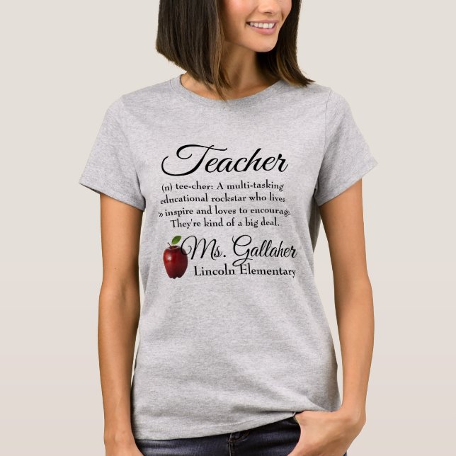 Teacher Rockstar Tshirt (Front)