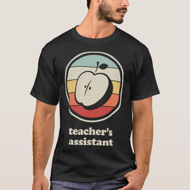 Teacher s Assistant Retro Teaching Assistant T-Shirt (Front)