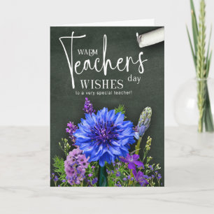 Teacher’s Day Floral Card with Photo Space