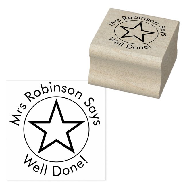 Teacher Says Well Done Rubber Stamp (Creator Uploaded)