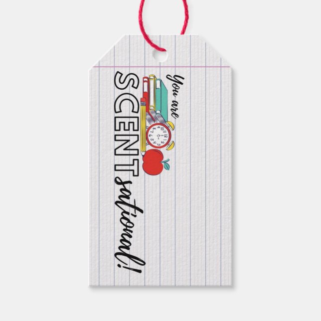 Teacher Scentsational Gift Tag (Front)
