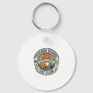 Teacher School Cat Cute Kitty Design - Teacher Sch Key Ring