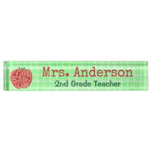 Teacher School Classroom Apple   Learn Baby   Name Nameplate
