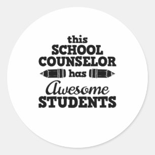 Teacher School Counsellor Classic Round Sticker