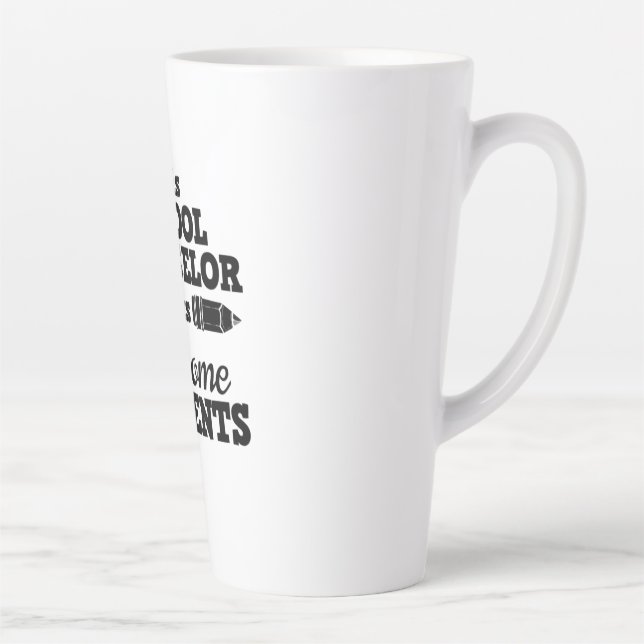 Teacher School Counsellor Latte Mug (Right)