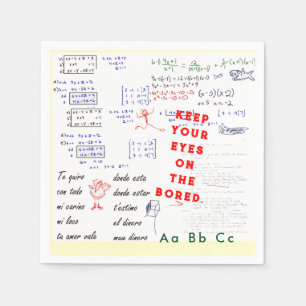 Teacher School Party Luncheon Napkins