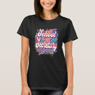 Teacher School Secretary Lightning Bolt Back To S T-Shirt